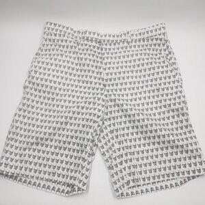 RLX Ralph Lauren Golf Shorts Mens 34 White Black Skulls All Over